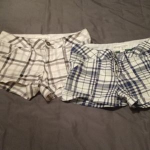 2 Pair Aeropostale Stretch Shorts 7/8